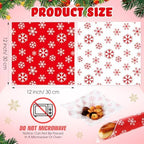 Marspark 100 Sheet Christmas Snowflake Wax Paper for Food 12 x 12 Inch - Image 3