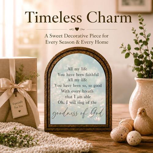 Goodness of God Arched Decor, Faith Table Sign, 5.9x7.9 - Image 3
