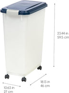 IRIS USA Airtight Dog Food Storage Container, Attachable Wheels, - Image 7