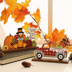 3 Pcs Fall Centerpieces for Tables, Wooden Autumn Fall Decorations for Home - Image 5