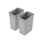 Dowell 2 Pack 35Qt Wastebasket Trash Container, - Image 2