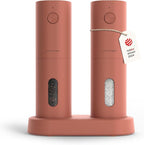 LARS NYSØM Electric Salt and Pepper Grinder Set, USB Rechargeable, Automatic by LN