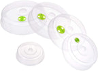 Set of 5 Microwave Plate Covers by TENINYU