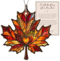 Autumn Maple Leaf Ornament, Fall Leaf Window Hanging, Harvest Thanksgiving Decorations, Farmhouse Fall Decor - Nature Lover Gift, Seasonal Present for Autumn Homes by Rusaten