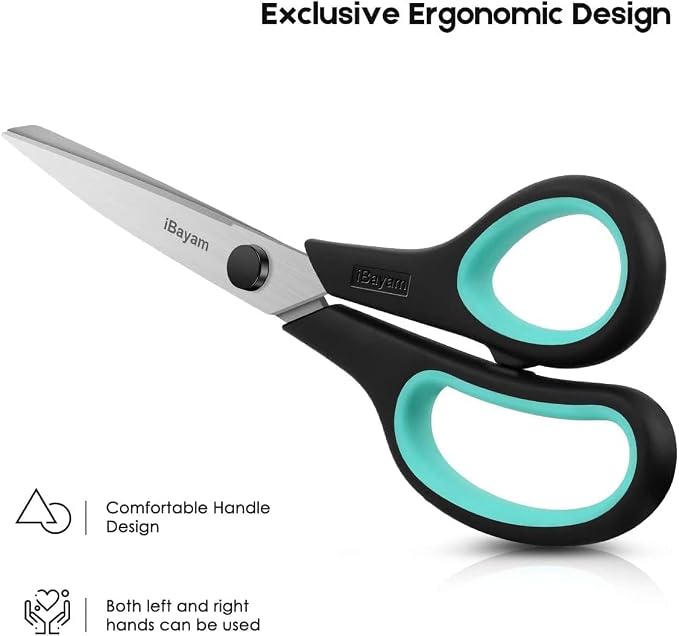 School Office Scissors Bulk, Office Home Sewing Fabric Supplies, - Image 3