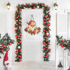 Christmas Decorations Christmas Hanging Wooden Sign - Vintage Style Santa Claus Welcome Sign for Front Door Xmas Wall Hanging Decor for Indoor Outdoor Christmas Party Supplies - Image 3