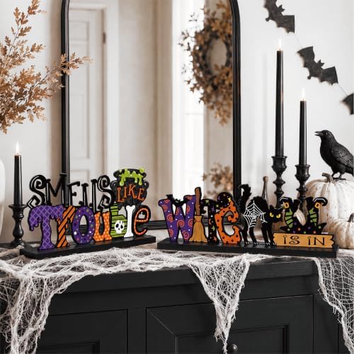 Hocus Pocus Decor, Halloween Decorations Indoor Wooden Table Sign - Image 6