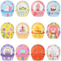 600 Pack Easter Cupcake Liners Baking Cups Standard Size Muffin Liners for Easter Spring Birthday Party Candy Cake Decorations Supplies(12 Styles) by Unknown