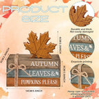 4 Pcs Thanksgiving Autumn Decorations for Home, Maple Leaf Sign - Image 6