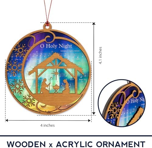 Christmas Nativity Ornament 2026 - Christian Christmas Ornaments - Religious Christmas Ornaments - Christmas Ornaments - Christian Christmas Decor - Christmas Decoration - Image 2