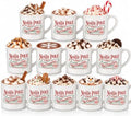 Yaomiao 12 Pcs North Pole Christmas Coffee Mugs, Ceramics by Yaomiao