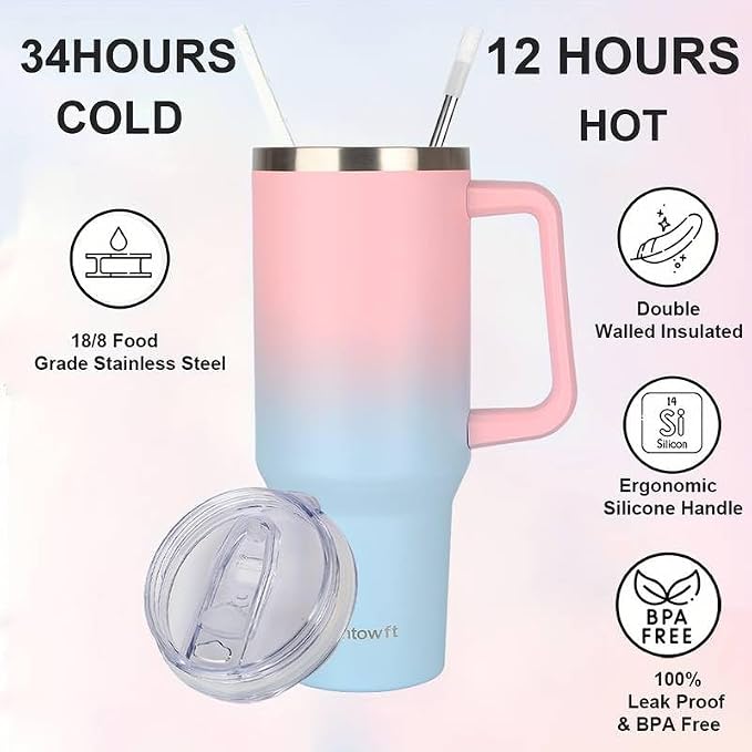 40oz Stainless Steel Double Vacuum Tumbler - Image 2