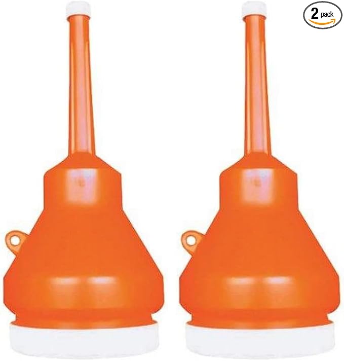 WirthCo - B-692B 32105 Funnel King Orange Capped Funnel - 1 Pint Capacity by Wirthco+Engineering%2C+Inc.