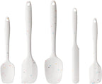 Silicone Spatula Set, 5 Piece Food Grade Rubber Spatulas by Hoewina