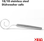 OYV 12-Inch Seamless Dough Whisk, 18/10 Stainless Steel Bread Whisk, Danish - Image 5