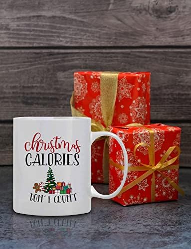Christmas Coffee Mug ‘’ Christmas Calories Don’t Count’’, 11 Oz - Image 4