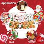 YUJUN 160PCS Christmas Cellophane Treat Bags Winter Party Favor Supplies - Image 4