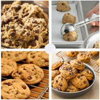 Ice Cream Scoop, 3Pcs Cookie Scoop Set, Stainless Steel Ice Cream Scooper with Trigger Release, Large/Medium/Small Cookie Scooper for Baking, Cookie Scoops for Baking Set of 3 with Cookie Dough Scoop - Image 3