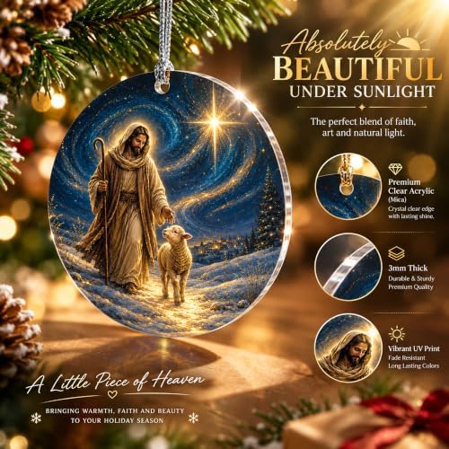 Jesus Ornament, Religious Gifts for Women, Christian Decor, Christian Home Decor, Nativity Ornament - Image 3