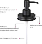 Amolliar Mason Jar Liquid Soap Dispenser Lid, Rust Proof Stainless Steel - Image 2
