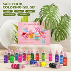 Gel Food Coloring,18 Baking Coloring Gel Set for Cake,Cookie Easter Egg Decorating,Halloween Edible Vibrant Food Dye for Baking Icing,Fondant,Macaron,Frosting,Gluten Free,Vegan Tasteless - 6g/Bottle - Image 2