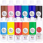 Ann Clark Professional Grade Food Coloring Extra Large 13.5 oz Bottles 12-Color Set by AnnClarkCookieCutters