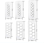 Hexagon Cookie Cutter Cake Mold Fondant Cutters, Fishscale Circle Cookie Cutters - Image 2