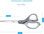 LIVINGO 3 Pack Scissors for Office: Sharp Stainless Steel Shears Heavy Duty All - Image 2