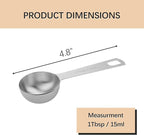 5PCS 1tbsp Single Measuring Spoon, Stainless Steel Individual Teaspoons Only - Image 2