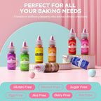 Food Coloring Set - 8 Colors Liquid Edible Dye for Baking Cake Cookie 6ml - Image 3
