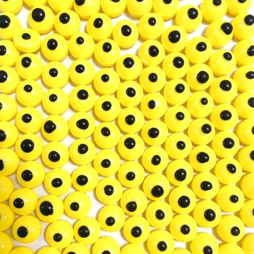 Sentovac Yellow Candy Eyeballs Eyes Edible Sugar Sprinkles Cookie Cake Cupcake Toppers Decorations Small Candy Eyes for Christmas Halloween Cake Decorations Supplies - Image 2