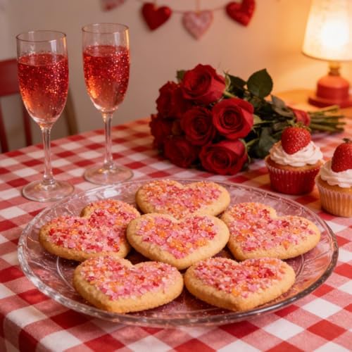 Edible Sanding Sugar Sprinkles for Cake Decorating,Gold Red Pink White Mix - Image 2