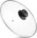 13 Inch Pan Lid Tempered Glass Pot Lid Replacement Pan Cover by CORYTAO