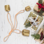 Christmas Bells for Decoration, Gold Metal Vintage Cow Bells - Image 5