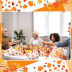 Marspark 100 Sheet Thanksgiving Pumpkin Wax Paper for Food 11.4 x 11 Inch - Image 5