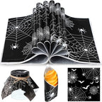 Marspark 100 Sheet Halloween Wax Paper Spider Web for Food 11.4 x 11 Inch by Marspark