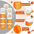 Mumufy 9 Pcs Fall Coffee Mugs, 12 oz, Thanksgiving Enamel Mugs with Handle - Image 5
