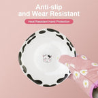 AUAUY Oven Mitts and Potholders, BBQ Gloves Heat Resistant, 1 Pair Oven Mitts - Image 5