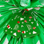 CCINEE Giant Christmas Gift Bags,Green Christmas Sacks for Jumbo Gift Package(36"x44") with Tag Card and Wrapping Tie - Image 3