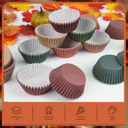 600 Pcs Fall Cupcake Liners, Autumn Paper Baking Cups, 6 Colors - Image 3
