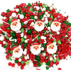 Santa Claus Sprinkles 7oz Candy Sugar Sprinkle Red and Green Sprinkles Cake Decorations Cupcake Toppers Cookie Decorating Ice Cream Celebrations by Weraru