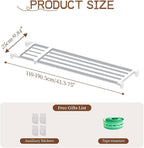 Hershii Tension Shelf Expandable Rod Closet System Heavy Duty Clothes Hanger - Image 2