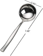 Idotry 2-Piece Stainless Steel Gravy Soup Spoon, Gravy Ladle Soup, Small Ladle - Image 3