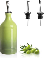 Sweejar Ceramic Olive Oil Dispenser Bottle, Opaque Oil Cruet Protects to Reduce by Sweejarco1949