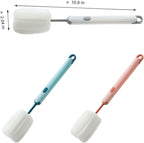 Bottle Brush Long Handle Cup Cleaner Brush Sponge Bottle Scrubber Detachable - Image 6