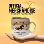 Silver Buffalo Yellowstone Dutton Ranch, Reactive Glaze Camper Mug, 20oz - Image 4