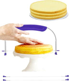 Purple Cake Cutter Slicer Leveler, Premium Food Grade Stainless Steel Cake by PROKITCHEN