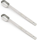 2PCS 3/4tsp Single Measuring Spoon, Stainless Steel Long Handle Individual by BERYLER
