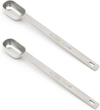 2PCS 3/4tsp Single Measuring Spoon, Stainless Steel Long Handle Individual by BERYLER