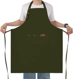 Yuubin Extra Large Aprons for Men Adjustable Button Apron by Unknown